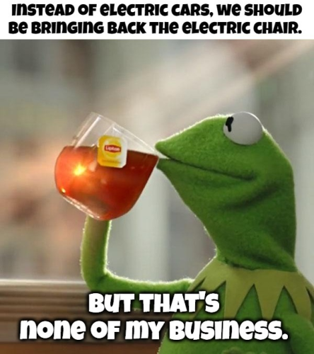 electric chair Kermit the frog