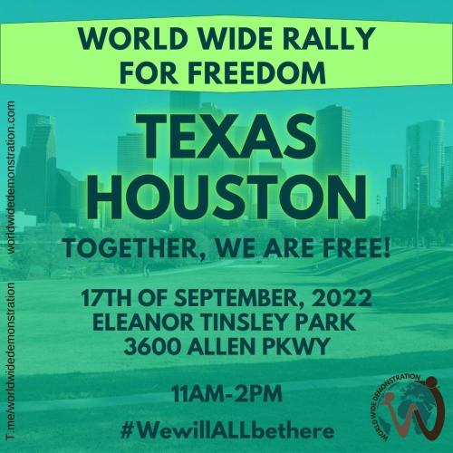 Houston, Texas - Sep 17, 2022 - Rally for Freedom