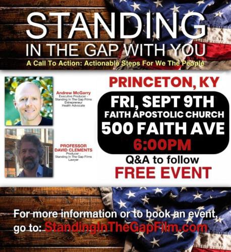 Princeton, Kentucky - Sep 9, 2022 - Standing in the Gap
