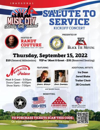 Nashville, Tennessee - Sep 15, 2022 - Salute to Service
