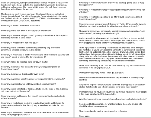 COIVID COMMON SENSE & IVERMECTIN