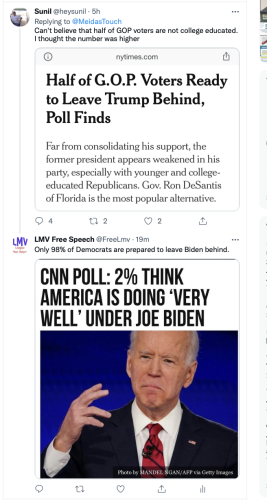 @heysunil @meidastouch fan GOP leave between trump educated 2 percent 98 twit twitter percent biden answer joke punchline