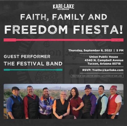 Tuscon, Arizona - Sep 8, 2022 - Faith, Family and Freedom Fiesta