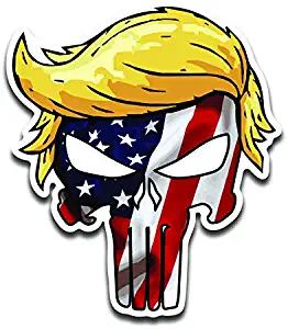 trump sticker amer hair