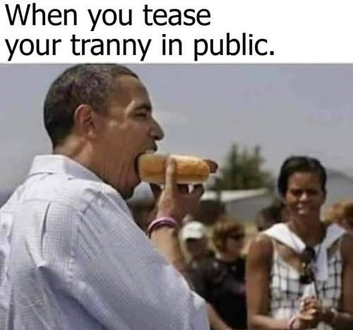 When you tease your tranny in public