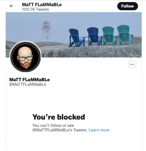 @MaTTFlaMMaBle blockedbylibtard