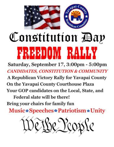 Prescott, Arizona - Sep 17, 2022 - Constitution Day Freedom Rally