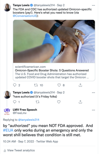 @tanyalewis314 blue check mark freak twit advocating jabs for kids and gender theory dem pervs sickScreen Shot 2022-09-07 at 10.24.50 AM