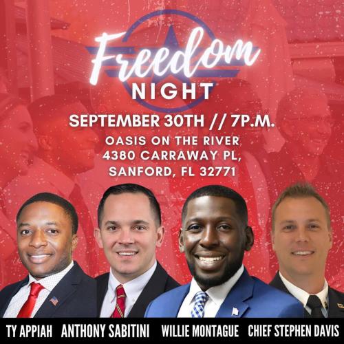 Sanford, Florida - Sep 30, 2022 - Freedom Night