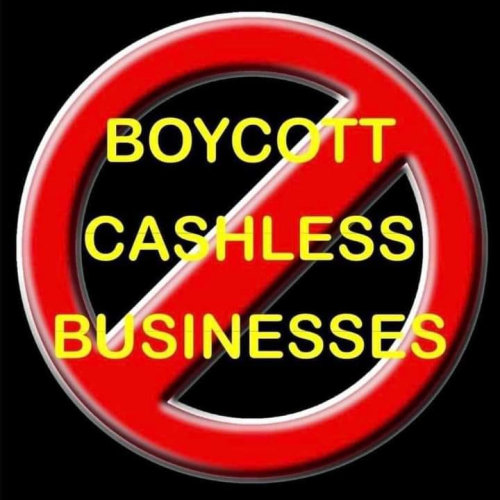 Boycott cashless Busninesses