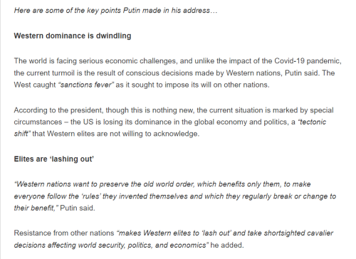 Putin Speech 1