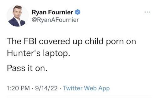 The FBI covered up child porn on Hunters laptop