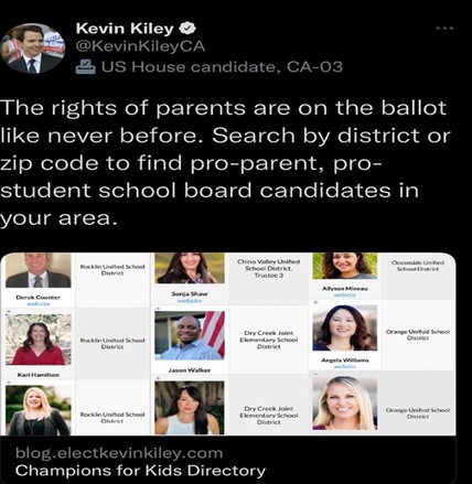 Kevin Kiley Endorsements