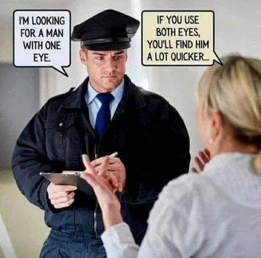 im looking for a man with one eye