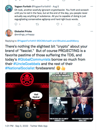 @yogsenForfothVI twits on twitter fascists projecting Screen Shot 2022-09-03 at 1.01.54 PM