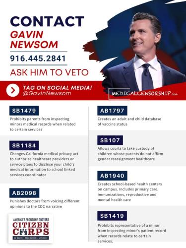 California - Contact Newsom to Veto