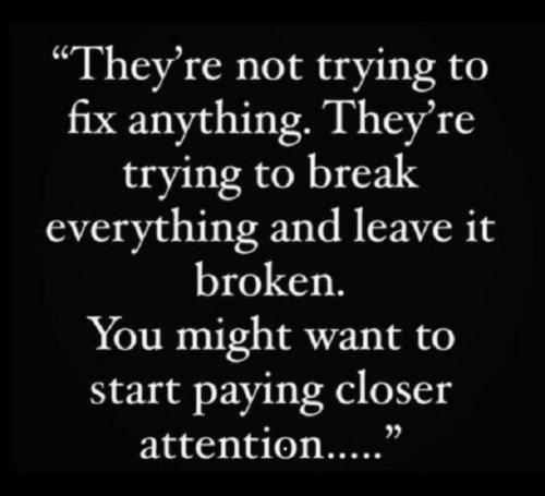 Break Everything then Build Back Better