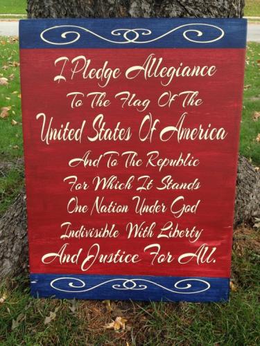 pledge to flag 164