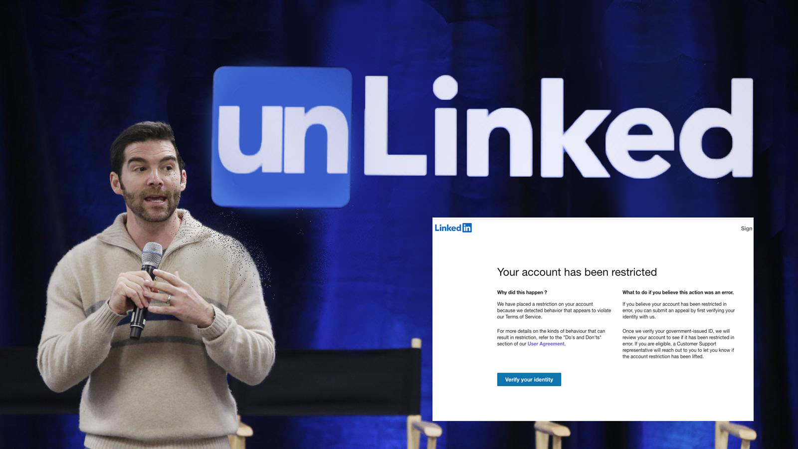 unlinked cover linkedin censorship