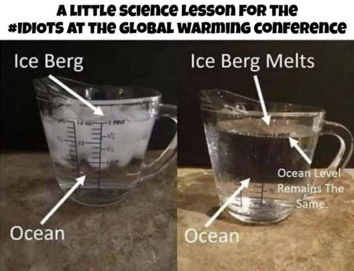 A little science lesson for the idiots out there