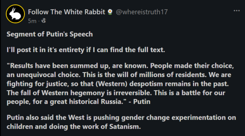 Putin Speech 1