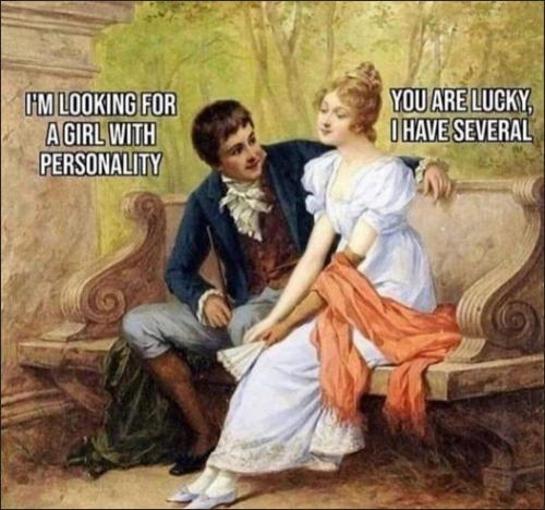 im looking for a girl with personality