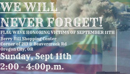 Oregon City, Oregon - Sep 11, 2022 - Honoring Victims of Sep 11