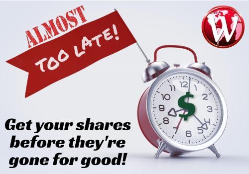 Get them before it's too late.