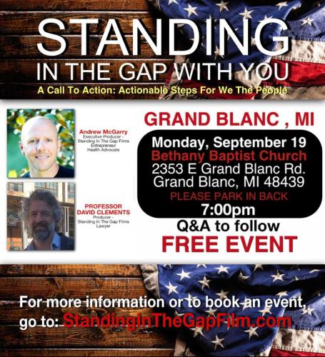 Grand Blanc, Michigan - Sep 19, 2022 - Standing in the Gap with You