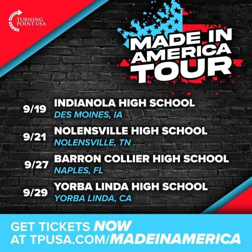 Various Locations - Sep 2022 - Turning Point USA Made in America Tour