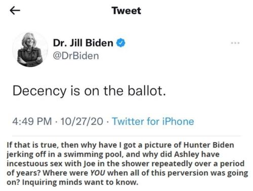 Jill Biden decency on the ballot 878px