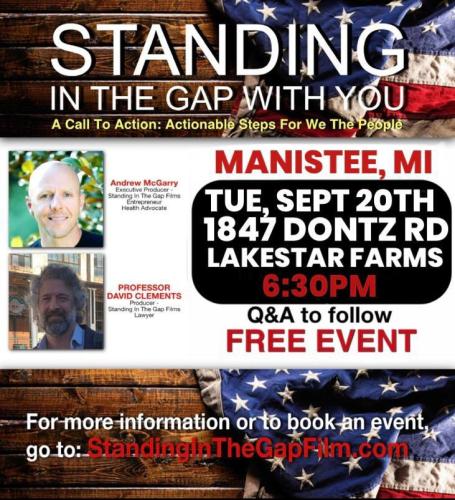 Manistee. Michigan - Sep 20, 2022 - Standing in the Gap