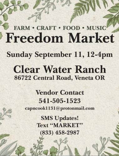 Veneta, Oregon - Sep 11, 2022 - Freedom Market