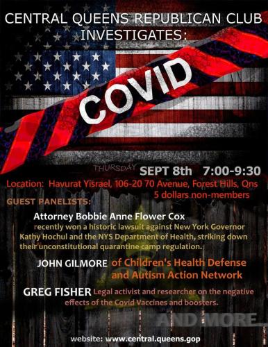 Queens, New York - Sep 8, 2022 - Discussion About Covid