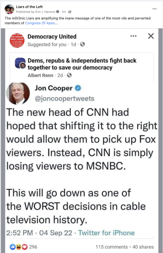 @joncoopertweets jon cooper  pooper pervert congress of apes gay biden stooge democrat island cnn toilet