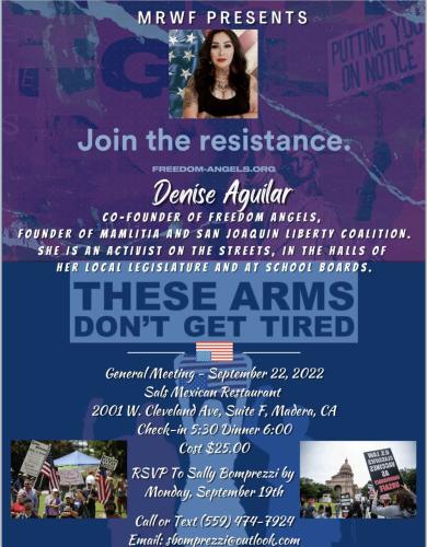 Madera, California - Sep 22, 2022 - Join the Resistance