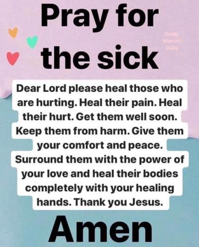 for the sick