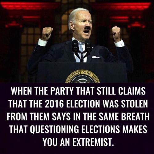 The party who claims the 2016 election was stolen