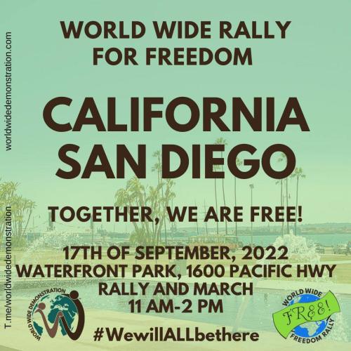 San Diego, California - Sep 17, 2022 - Rally for Freedom
