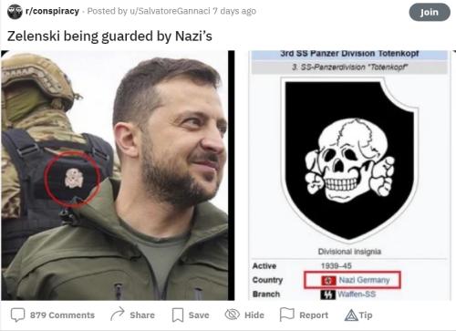 nazi guarding zelensky