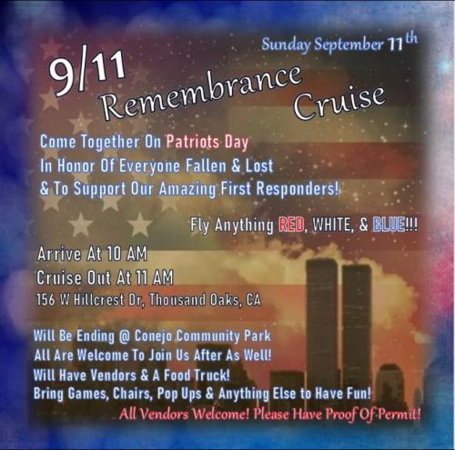 Thousand Oaks, California - Sep 11, 2022 - Remembrance Cruise