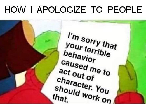 how i apologize to people