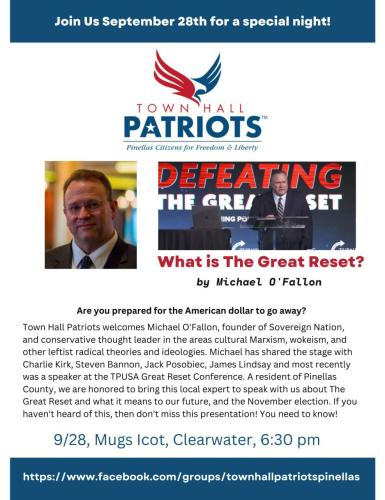 Clearwater, Florida - Sep 28, 2022 - What is the Great Reset