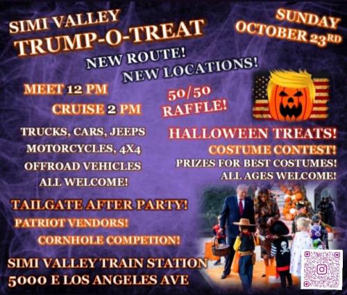 Simi Valley, California - Oct 23, 2022 - Trump-O-Treat