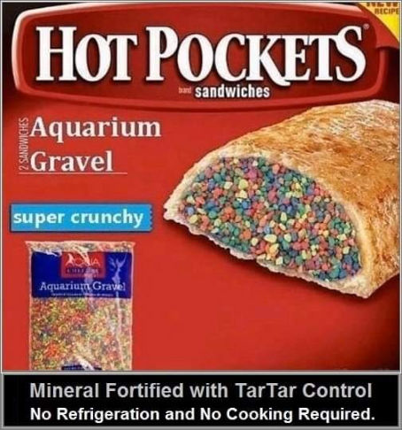 aquarium gravel hot pockets