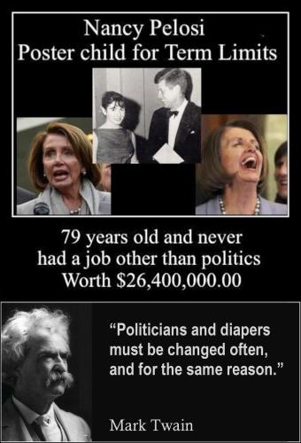 Nancy Pelosi Poster Child for Term Limits