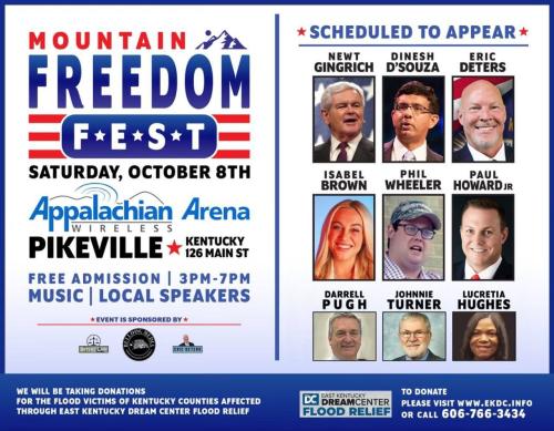 Pikeville, Kentucky - Oct 8, 2022 - Mountain Freedom Fest