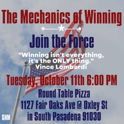 Pasadena, California - Oct 11, 2022 - The Mechanics of Winning
