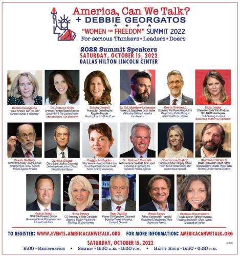 Dallas, Texas - Oct 15, 2022 - Women of Freedom Summit