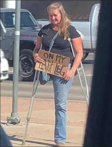 on my last leg